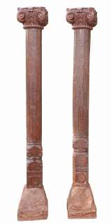 20 Rarität INDIEN zwei 2 antike Säulen ca 130 Jahre alt wunderschön 