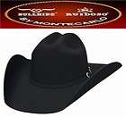   Bullhide Hats APPALOOSA 2X Wool Felt Western Cowboy Hat NWT Black