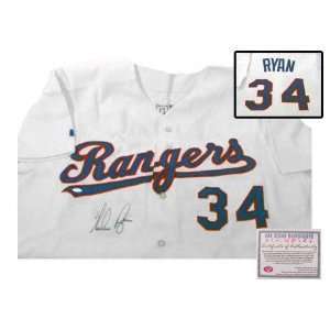  Nolan Ryan Texas Rangers Autographed Authentic Home Jersey 