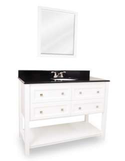 48 Alder White Bathroom Vanity Preassembled Top & Bowl  