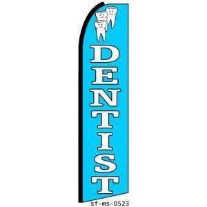  Dentist Light Blue Extra Wide Swooper Feather Business 
