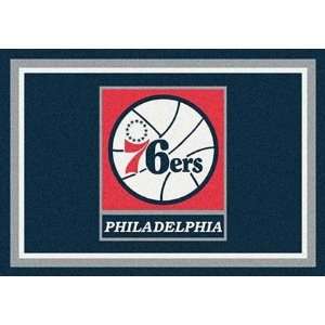 Philadelphia 76ers 5 4 x 7 8 Team Spirit Area Rug  
