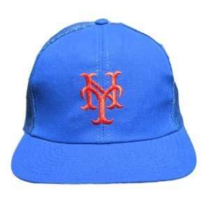  MLB New York Mets Vintage Snapback Trucker Mesh Hat Cap 