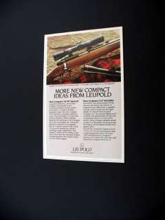 Leupold 4X RF Special Scope on Ruger 77/22 1985 Ad  