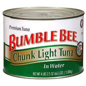 Bumble Bee Chunk Light Tuna 4lb/2.5oz can  Grocery 