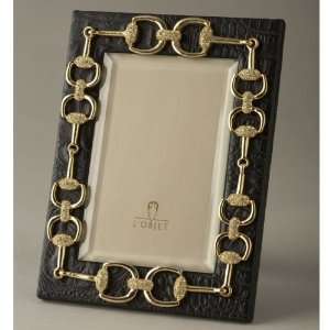  Gold Horse Bit Frame with Jewels 