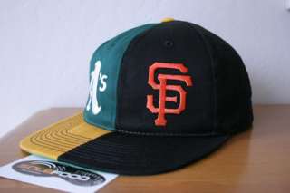 Vintage SF GIANTS OAKLAND AS Split Snapback Hat 1990s,Sports 