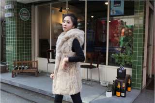 USD J103 New Korean Women Faux Fur Warm Vest Jacket Top Winterwear 2 