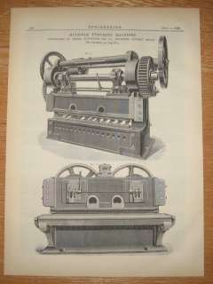 this is a vintage technical engraving titled multiple punching 