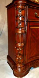 Carved Mahogany Serpentine Front Dresser  
