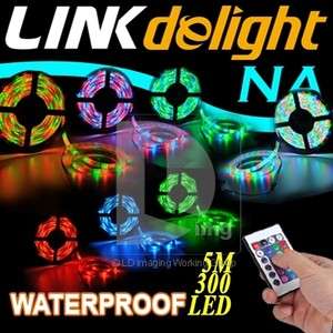   5M Waterproof 300 LED Flexible Led Light Strip + Remote For Xmas Party