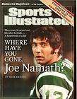 Vintage Sports Illustrated No Label Joe Namath New York Jets