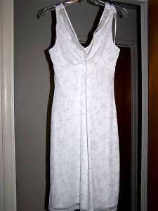 CUTE JUNIORS WHITE DRESS BY BUYER TOO   SIZE LARGE  