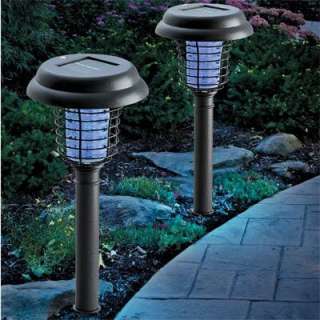 SOLAR UV BUG ZAPPER + LED LIGHT Bright Insect Mosquito Killer No 