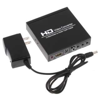 Composite AV CVBS L/R Audio HDMI to HDMI 720P / 1080P HD Video 