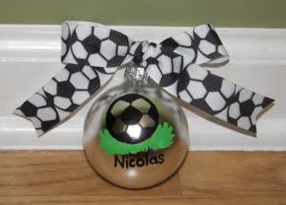 Personalized Soccer ornament  