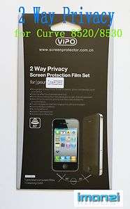 Way privacy anti spy screen protector for BlackBerry Curve 8520 8530 