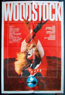 Woodstock original Argentine 1sheet 1979rr FINE  