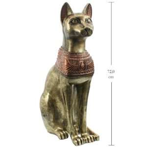 Ägyptische Bastet Katze   Statue 72cm hoch Gartenfigur  