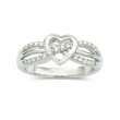   Diamond Heart Promise Ring 1/10 CT. T.W. Silver customer 