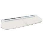    57 in. x 20 in. Polycarbonate Elongated Window Well Cover 