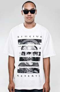 Elusive Reserve Tee in White  Karmaloop   Global Concrete Culture