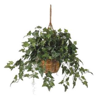 Nearly Natural English Ivy Hanging Basket Silk Plant 6507 at The Home 