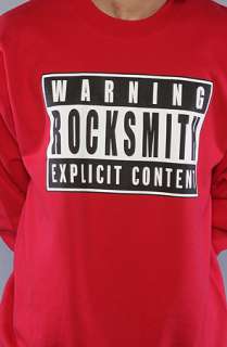 RockSmith The Explicit Crewneck Sweatshirt in Red  Karmaloop 