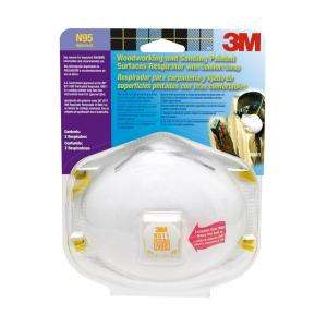 3M Tekk Protection Sanding Painted Surfaces Valved Respirator, 2 Ea/Pk 