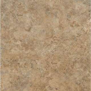 Armstrong CeraRoma 16 in. x 16 in. Caramel Sand Groutable Vinyl Tile 