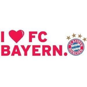 FC Bayern München Wandtattoo I love FC Bayern  Spielzeug