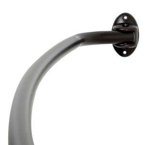 Zenith 72 in. Single Curved Shower Rod in Bronze 35603HB04 at The Home 