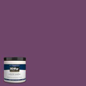 BEHR Premium Plus 8 oz. Raspberry Mousse Interior/Exterior Paint 