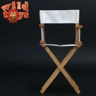 Scale Wild Toys Director Chair & Accessories Set   WT12B White 