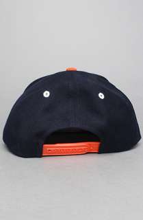 Capital Sportswear The Illinois Superstar Snapback Hat in Orange Navy 