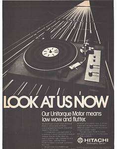 RARE 1977 Hitachi PS/48 Turntable Ad  