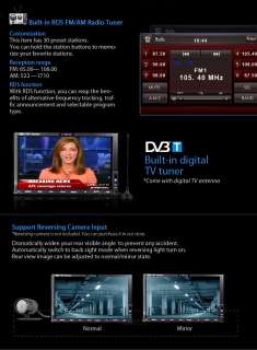 In Dash Car DVD Player Stereo Digital TV DVB T GPS 14GD  