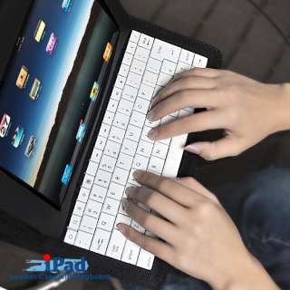 New iPad Leather Case Holder with Keyboard   iPad Cover  