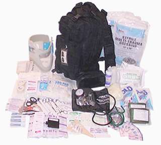 Tactical Trauma First Aid Kit / Bag   Black  