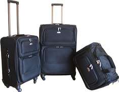 American Flyer Travelware Platinum Quattro 3 Piece Luggage Set   Free 