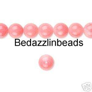 50 Genuine Bamboo Pink Coral 7mm 8mm Round Beads~Shell  
