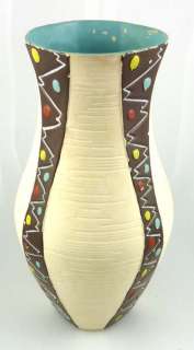 Vintage Brentleigh Ware Galicia Art Pottery Vase England Hand Painted 
