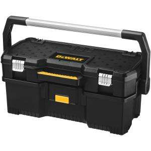 DEWALT Black Resin Tool Tote with Removable Power Tool Case DWST24070 