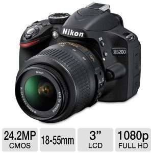 Nikon D3200 25492 Digital SLR Camera with 18 55mm Lens   24.2 