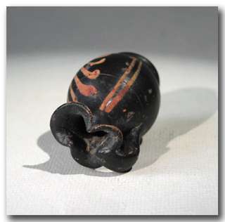 Miniature Greek Pottery Trefoil Lip Oinochoe Jug, Apulian, c. 5th 4th 