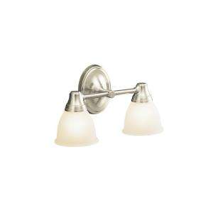 KOHLER Forte Transitional Double Wall Sconce in Vibrant Brushed Nickel 
