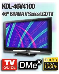 SONY KDL 46V4100 46 BRAVIA V Series LCD Flat Panel HDTV   Full HD 
