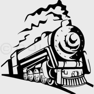 Dampflokomotive Wandtattoo Eisenbahn Modellbau Art.90  