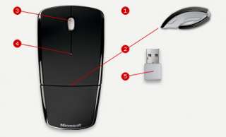 Microsoft Arc Mouse Black  Computer & Zubehör