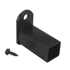 First Alert 1 1/2 In. Black Fence Panel Mounting Brackets Steel Fence 